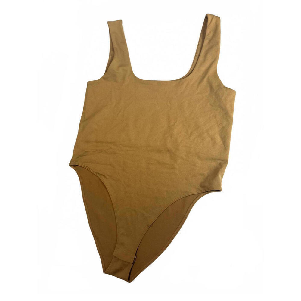 A New Day Women's Size Medium Seamless Tank Bodysuit Brown